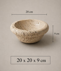 Travertine Fruit Bowl