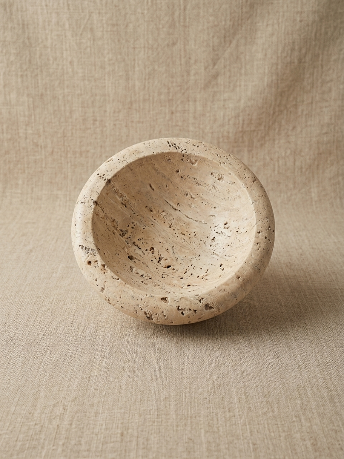 Travertine Fruit Bowl