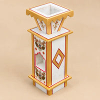 Marble White Tulsi Pot