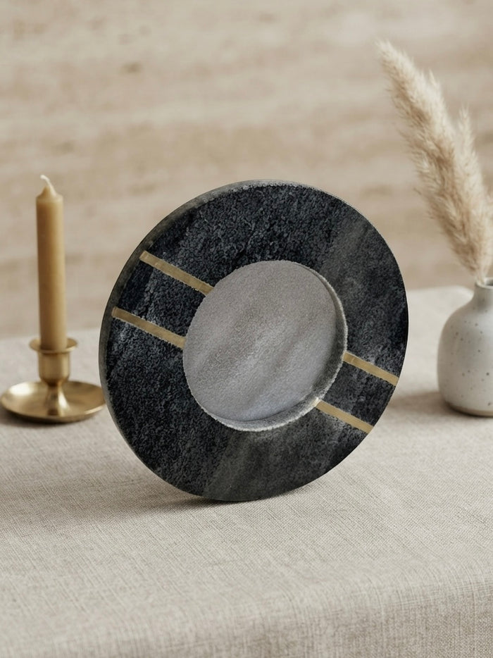 Round Marble Photo Frame