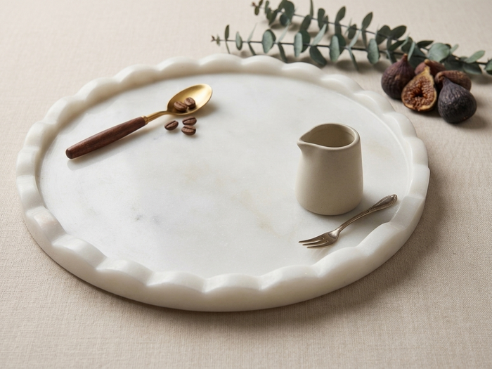 White Marble Platter