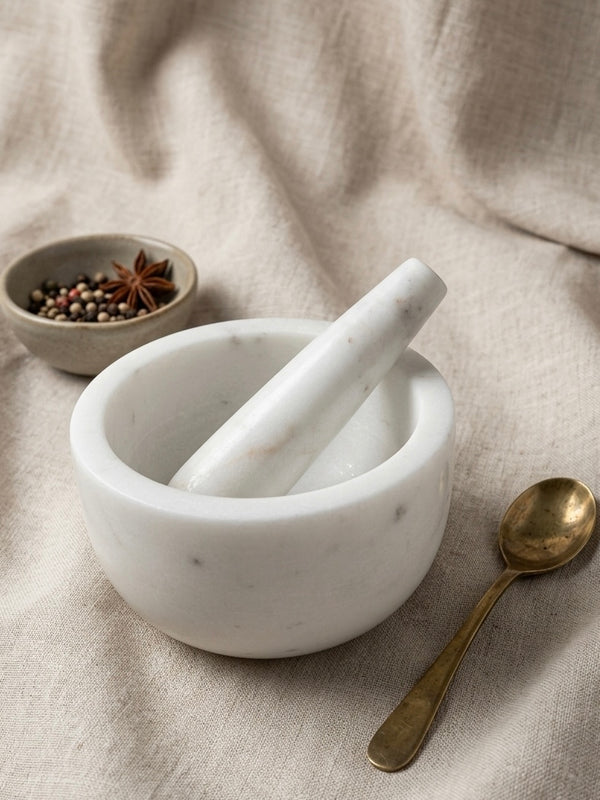 Marble Mortar & Pestle