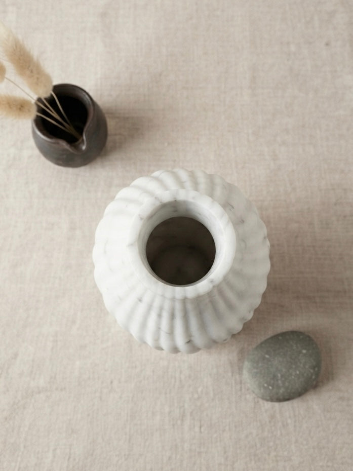 White Marble Vase