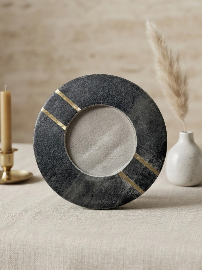 Round Marble Photo Frame