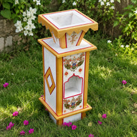Marble White Tulsi Pot