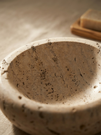 Travertine Fruit Bowl