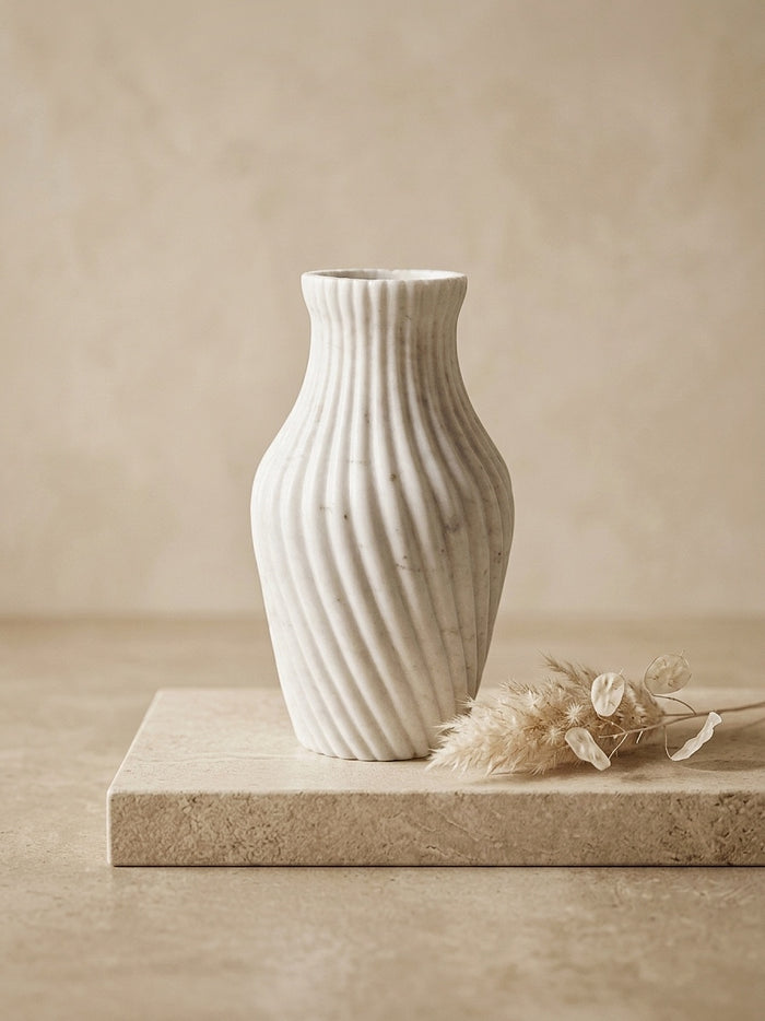 White Marble Vase
