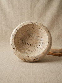 Travertine Fruit Bowl