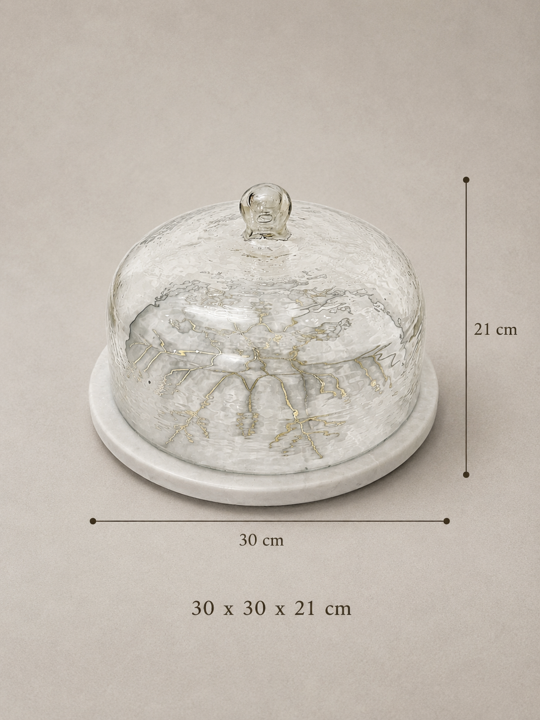 Marble Platter with Dome